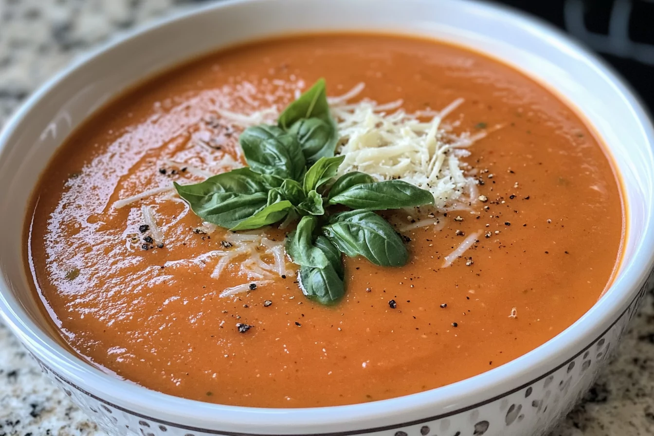 Creamy Tomato Basil Soup Recipe