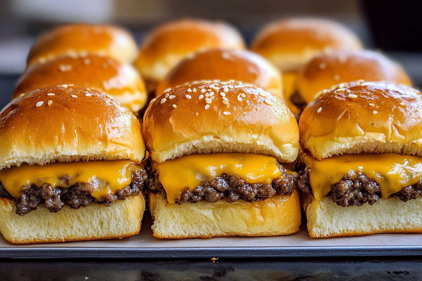 Cheeseburger sliders recipe