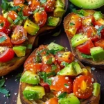 Avocado and Tomato Bruschetta