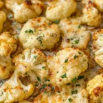 Roasted cauliflower with Parmesan