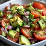 Cucumber Tomato Avocado Salad