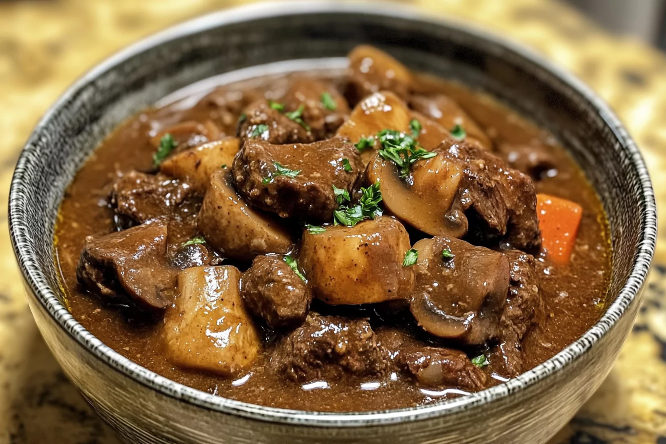 savory Beef and Mushroom Stew