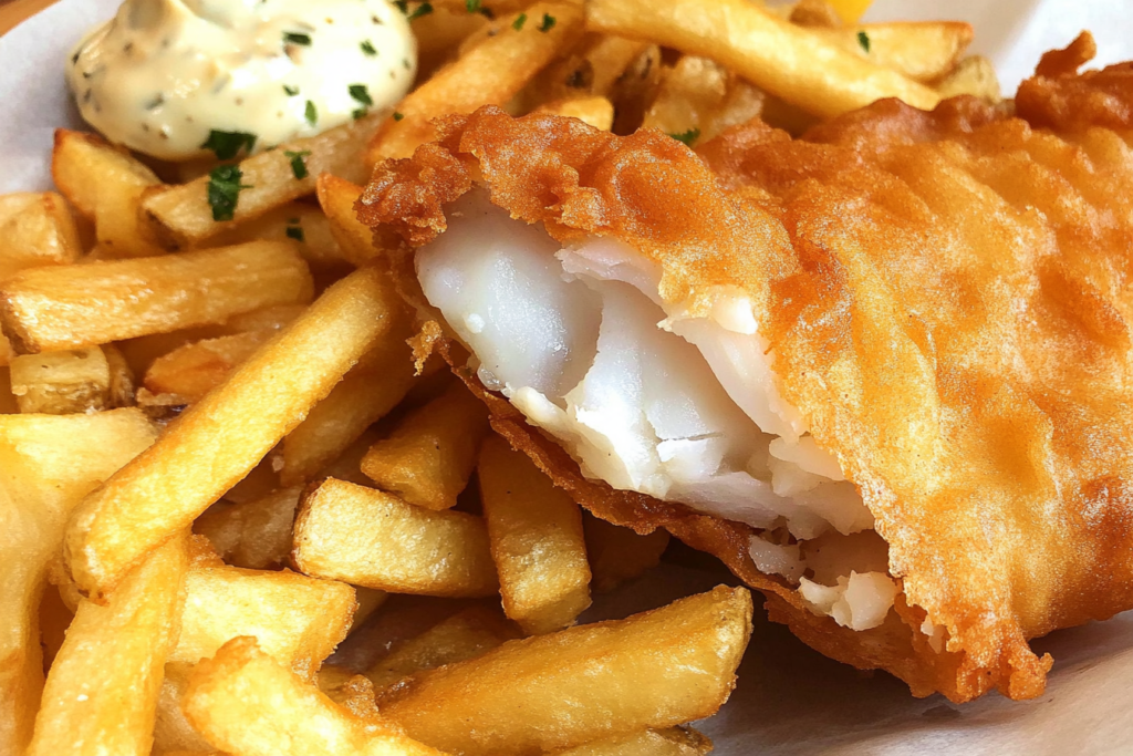 Classic Crispy British Fish and Chips Recipe