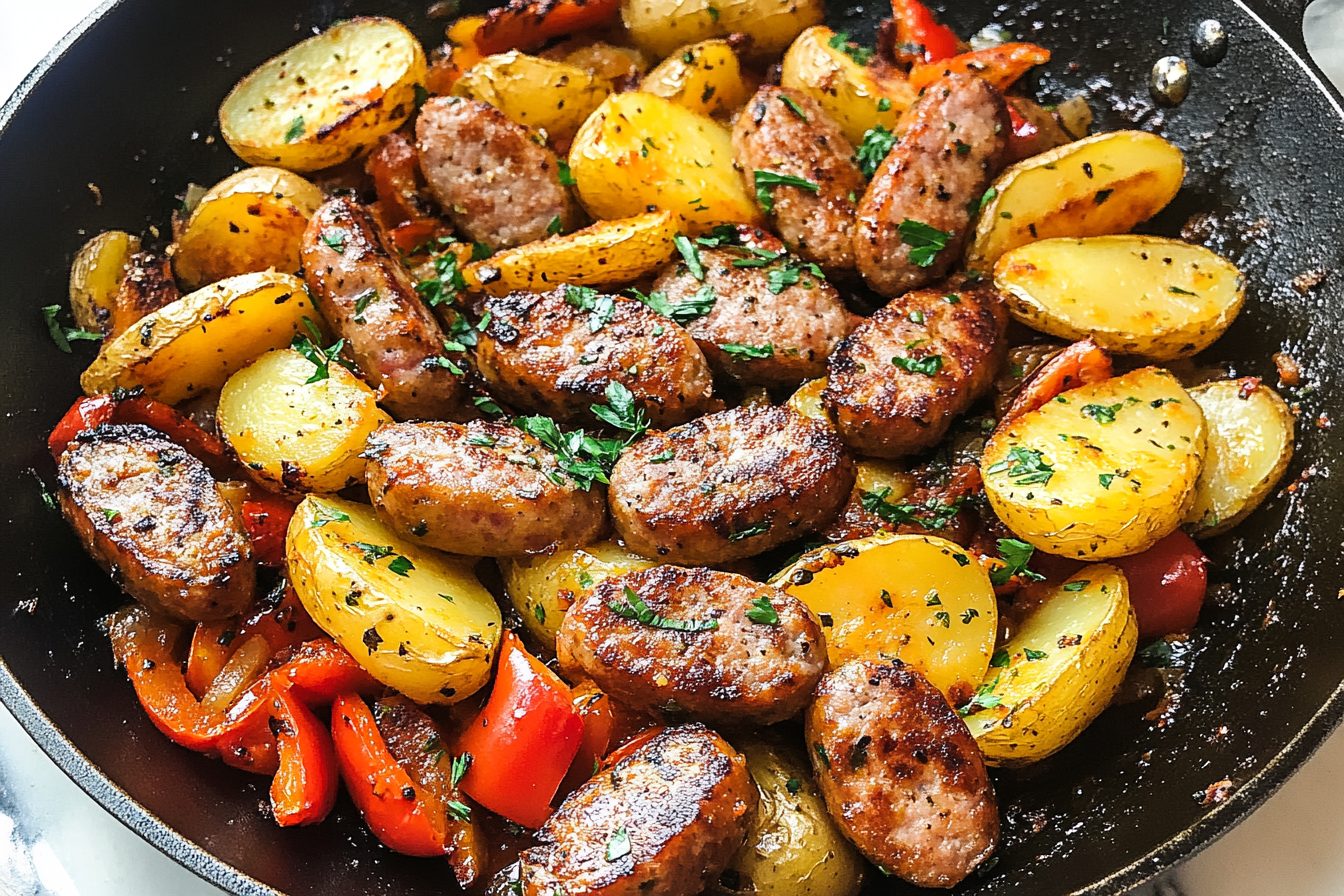 Smoked Sausage and Potato Skillet Recipe 