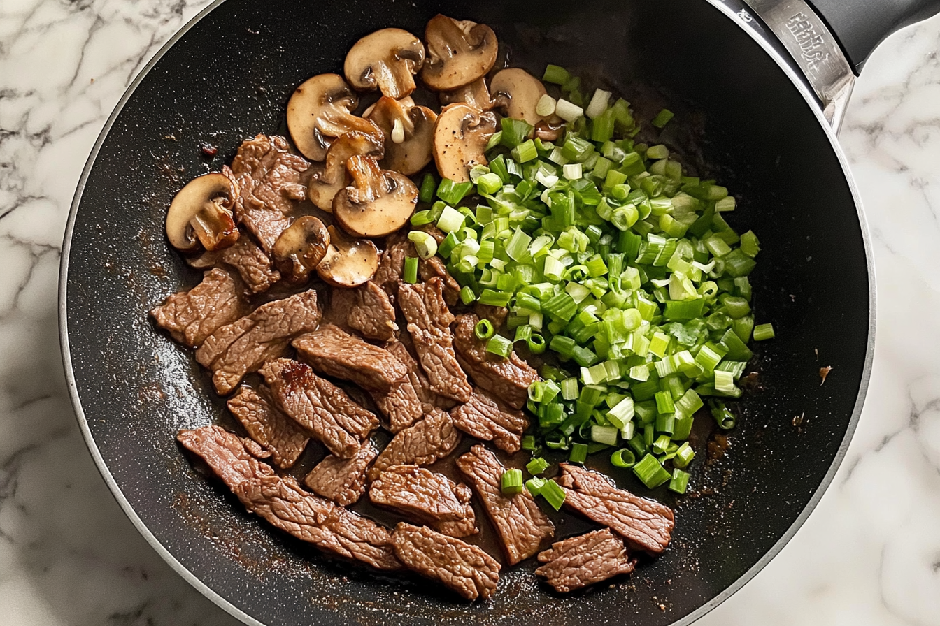 sautéing green onions