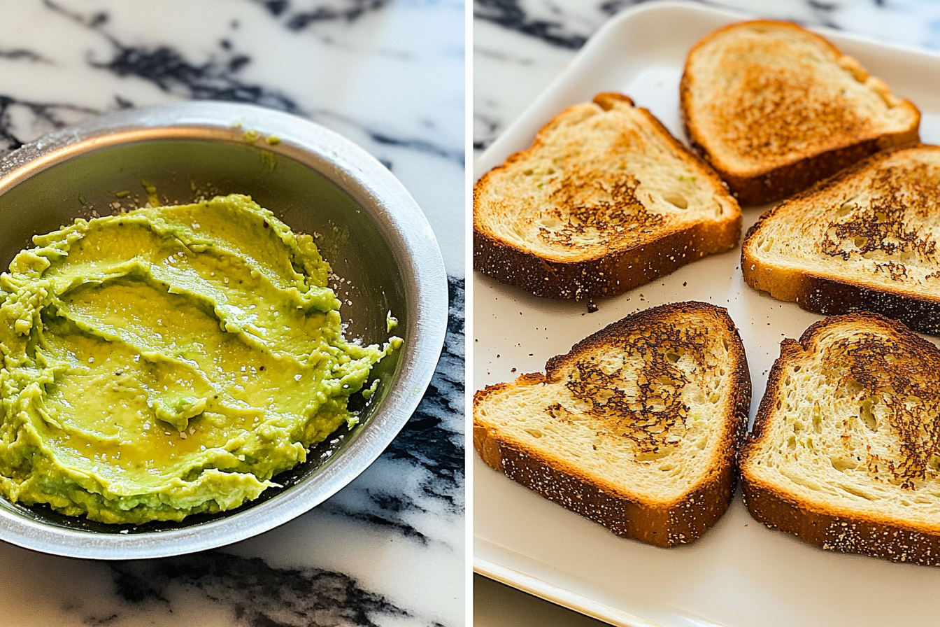 Crispy toasted bread slices