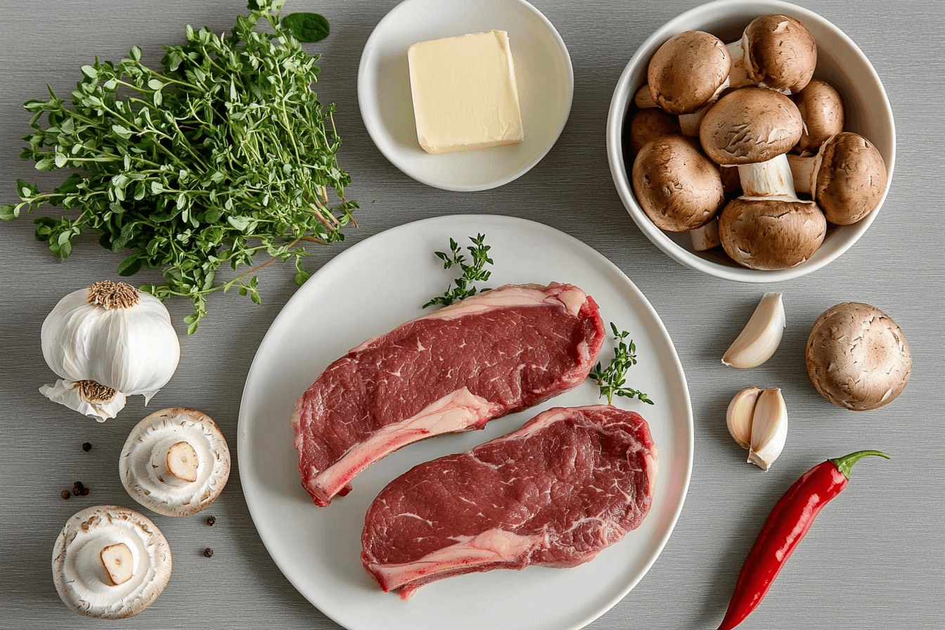 Ingredients Steak Bites with Mushrooms