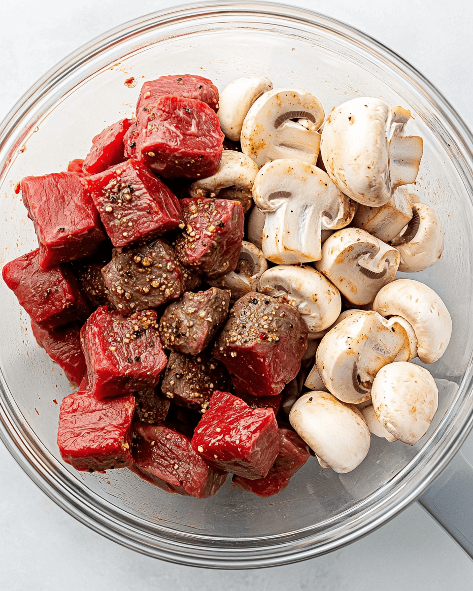 Steak Bites with Mushrooms