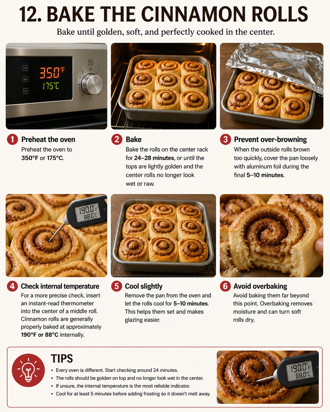 Bake the Cinnamon Rolls Perfectly