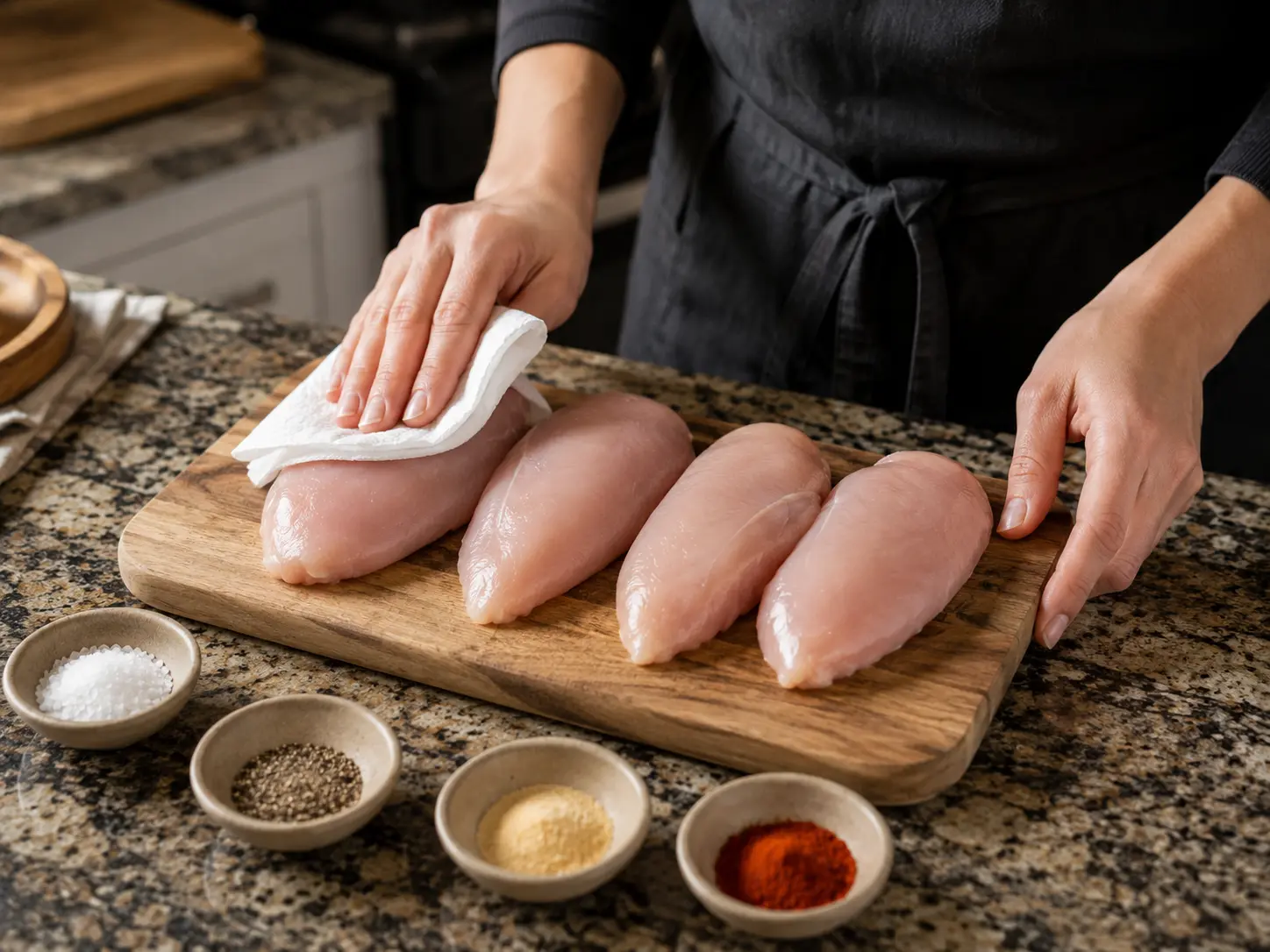 Chicken Preparation with Seasonings creamy mushroom chicken over mashed potatoes