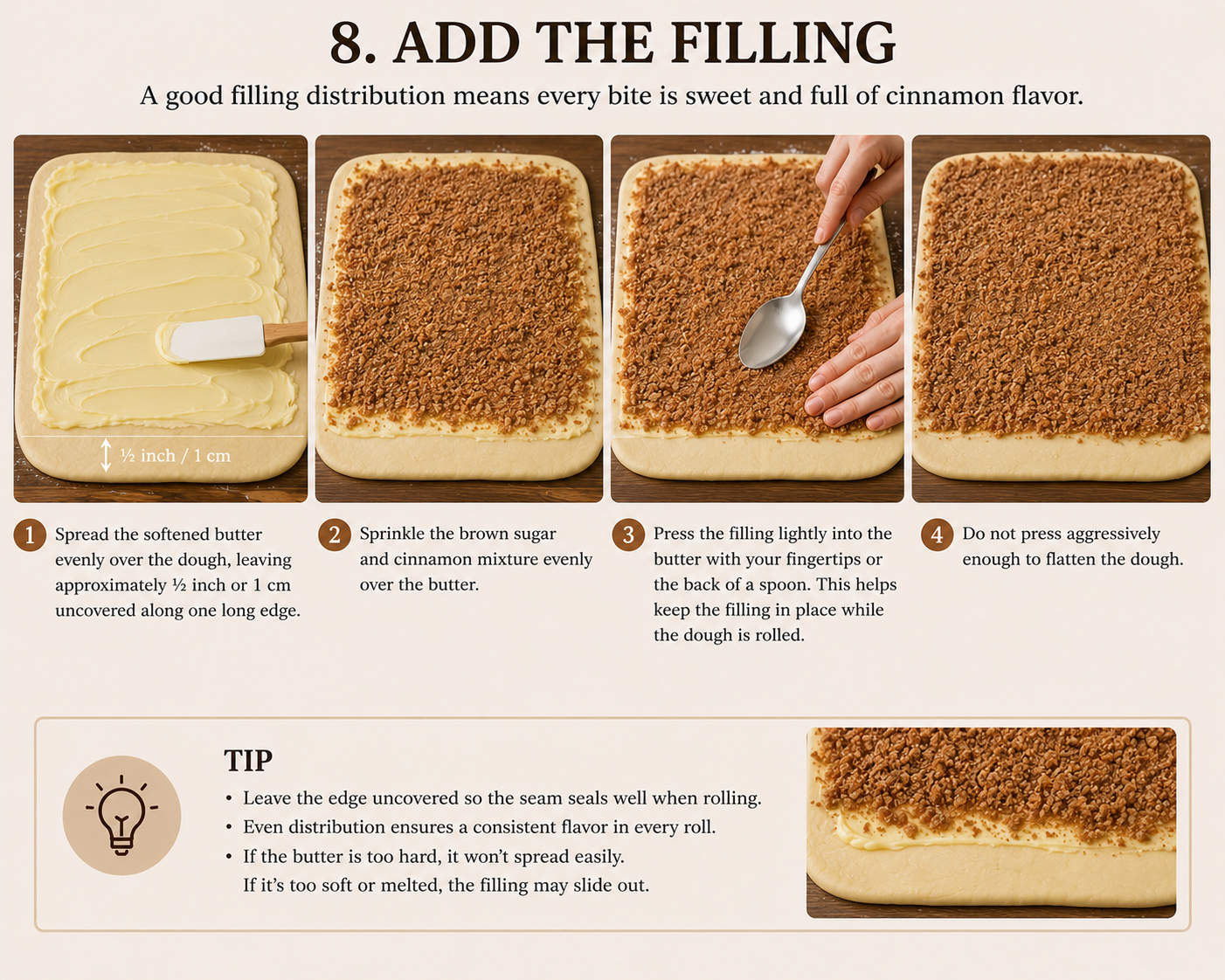 Cinnamon Roll Filling Guide