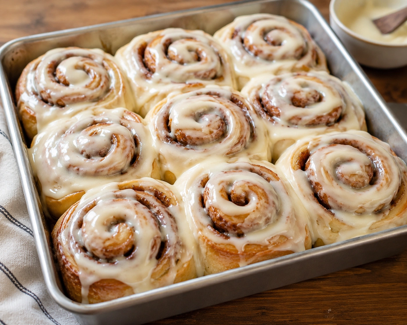 Cinnamon Rolls with Creamy Icing cinnamon rolls with cream cheese frosting