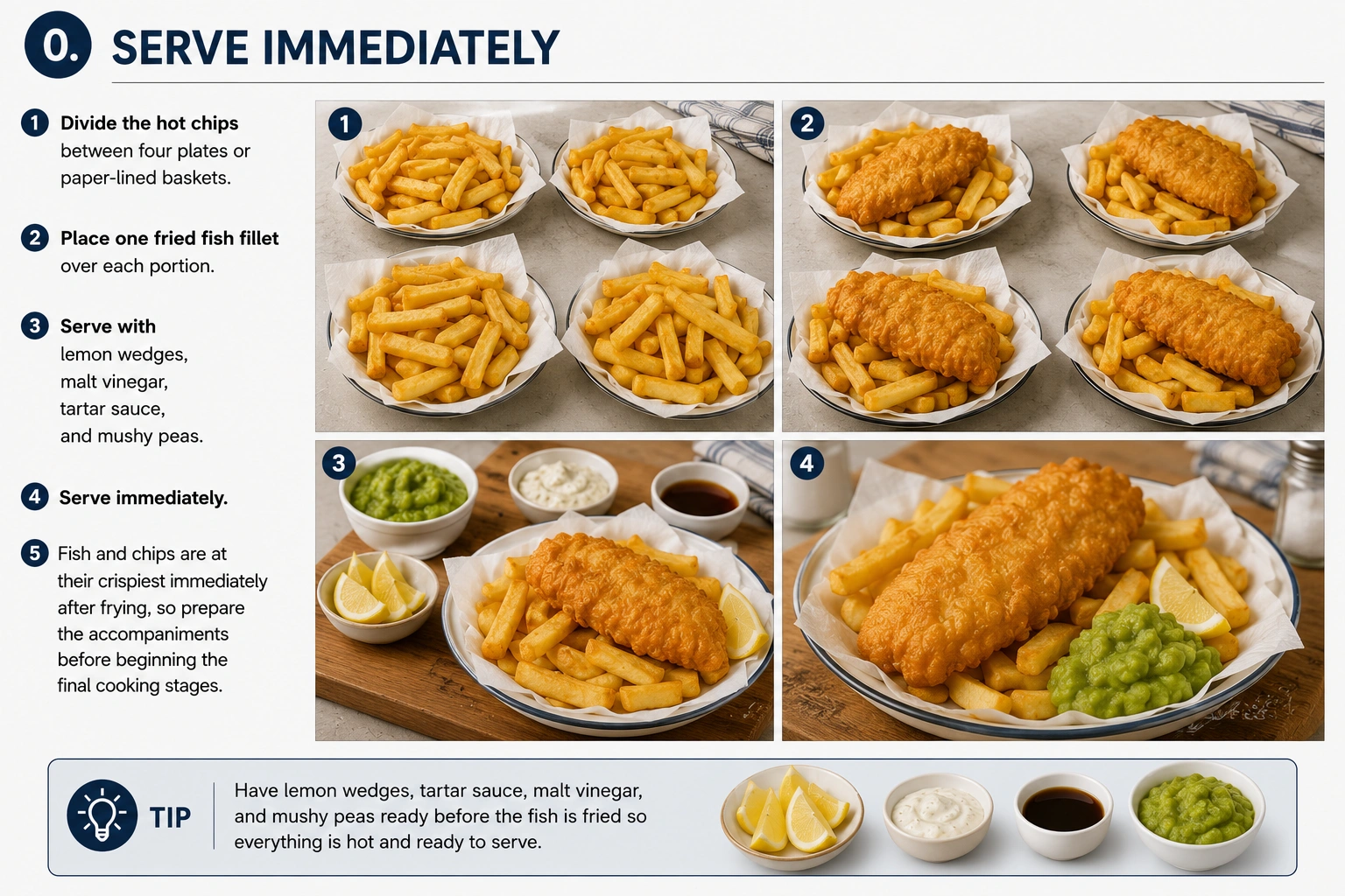 Serve Immediately Fish and Chips Guide